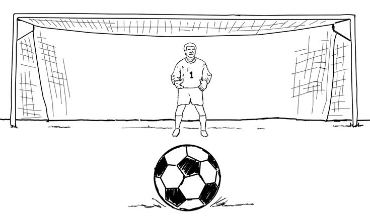 Concepts: Penalty shoot-out game against Peter Shilton!