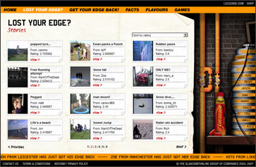 Movie clips of people losing their EDGE!