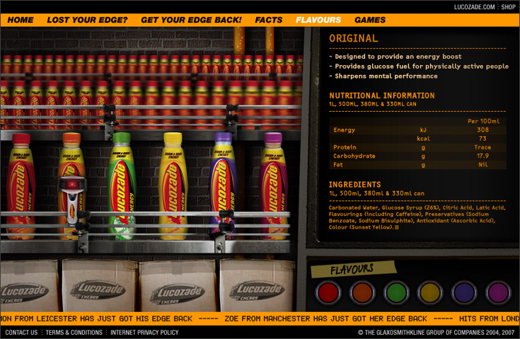 where the Lucozade Energy bottles are made!