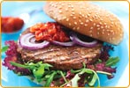 Quorn Premium Burgers with Barbecue Relish